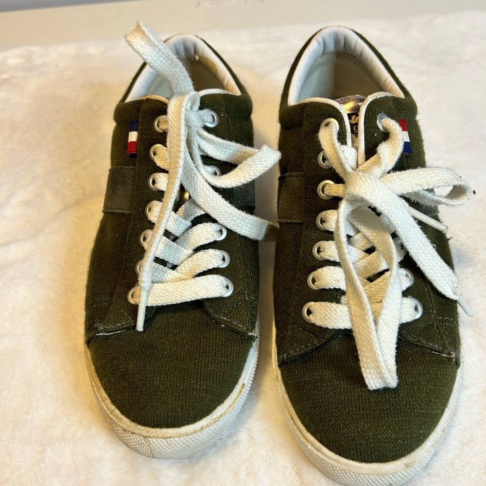 Grace Garden Black Low Top Sneakers Womens Size 7 Casual Lace Up - Picture 3 of 8